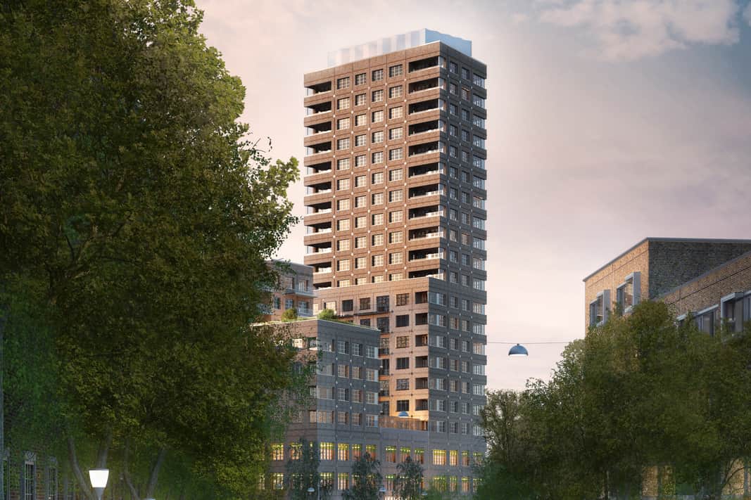 Visionsbild av fastigheten.