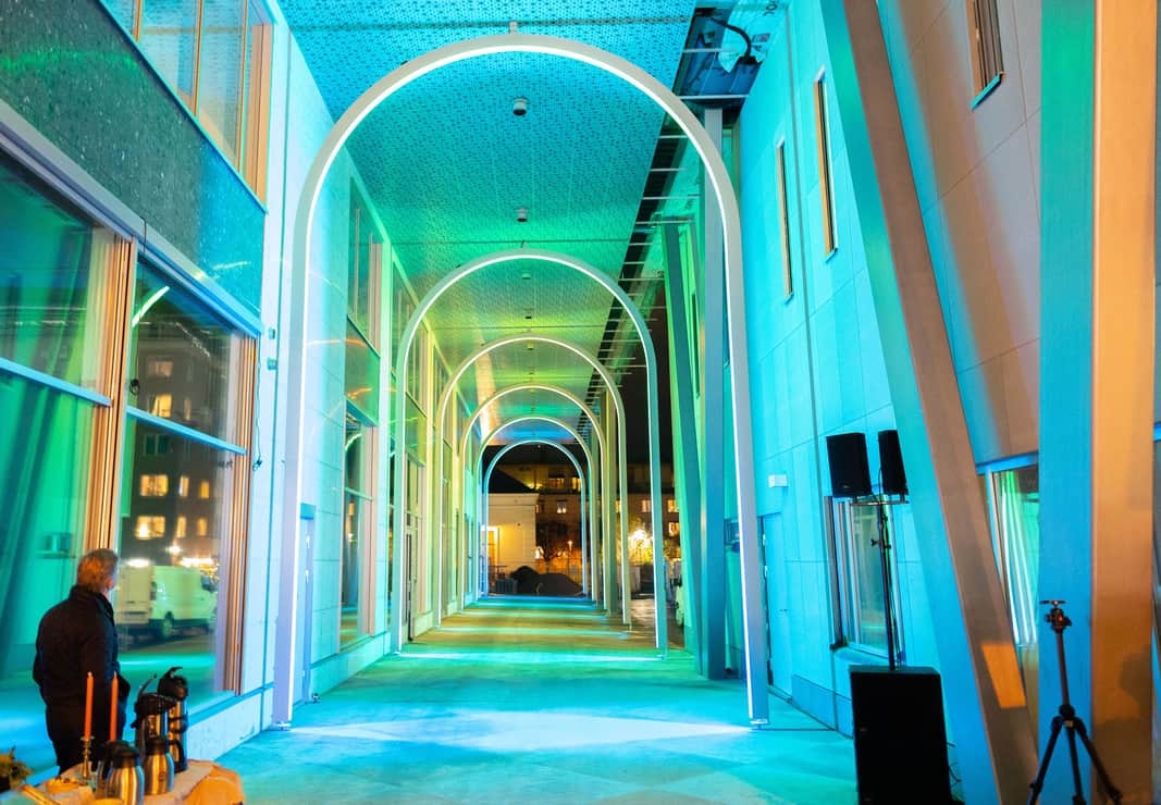 Visionsbild av takterrassen.