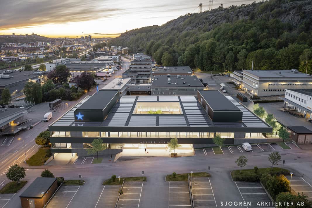 Visionsbild av fastigheten och närområdet.