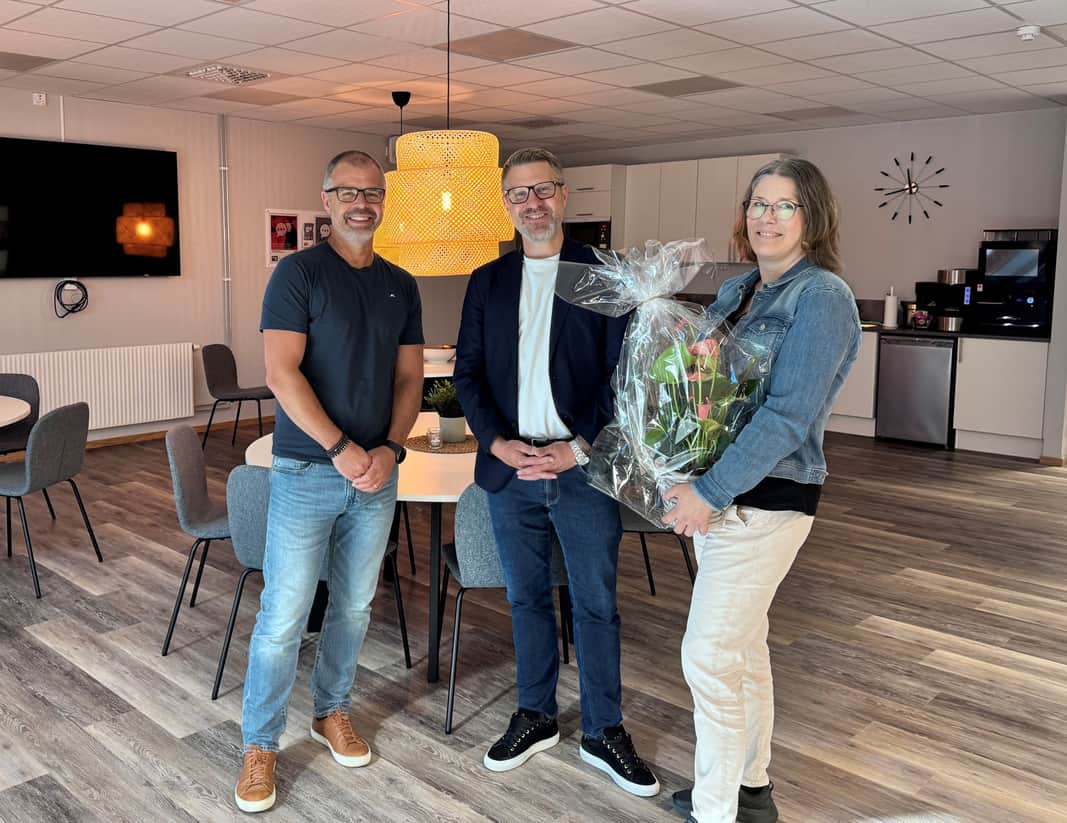 Anställda från Kiwa i deras nya fikarum