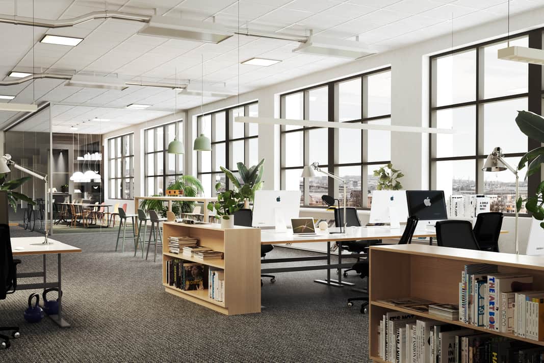 Visionsbild av kontor.