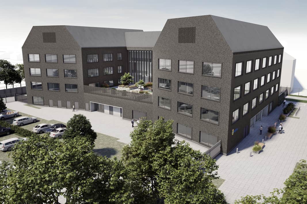 Visionsbild av fastigheten.