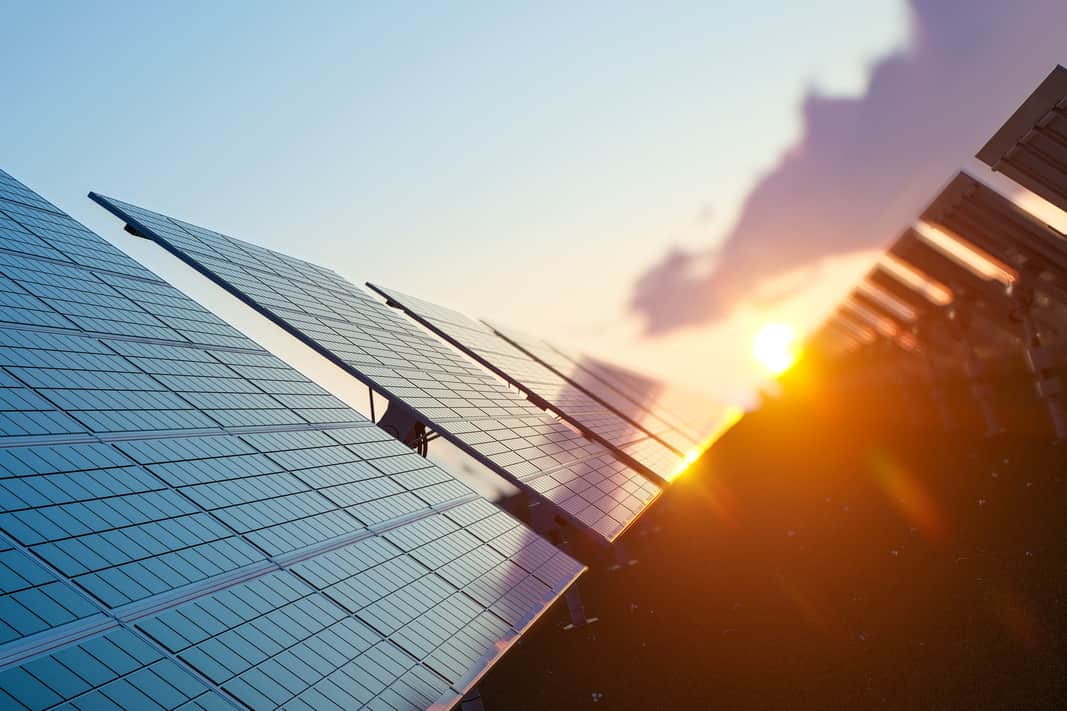Solpaneler på tak
