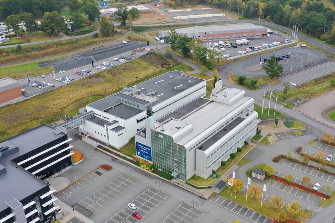 Vy över fastigheterna.