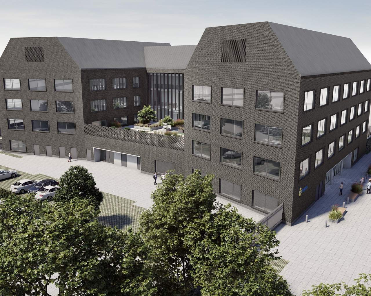 Visionsbild av fastigheten.