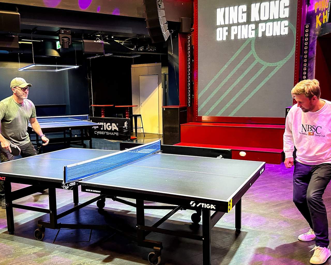 En match eller flera ingår i arbetsdagen för medarbetarna på Slice.