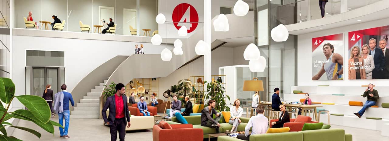 Interiörbild från lobbyyta.