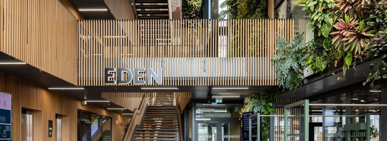 Vy över trapphuset.