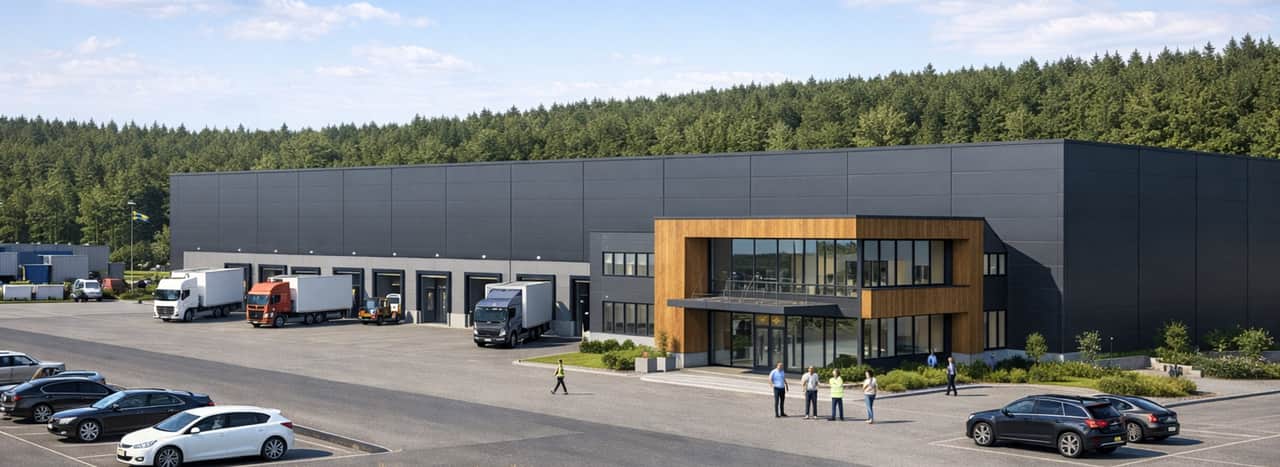 Översiktsbild på lagerlokal