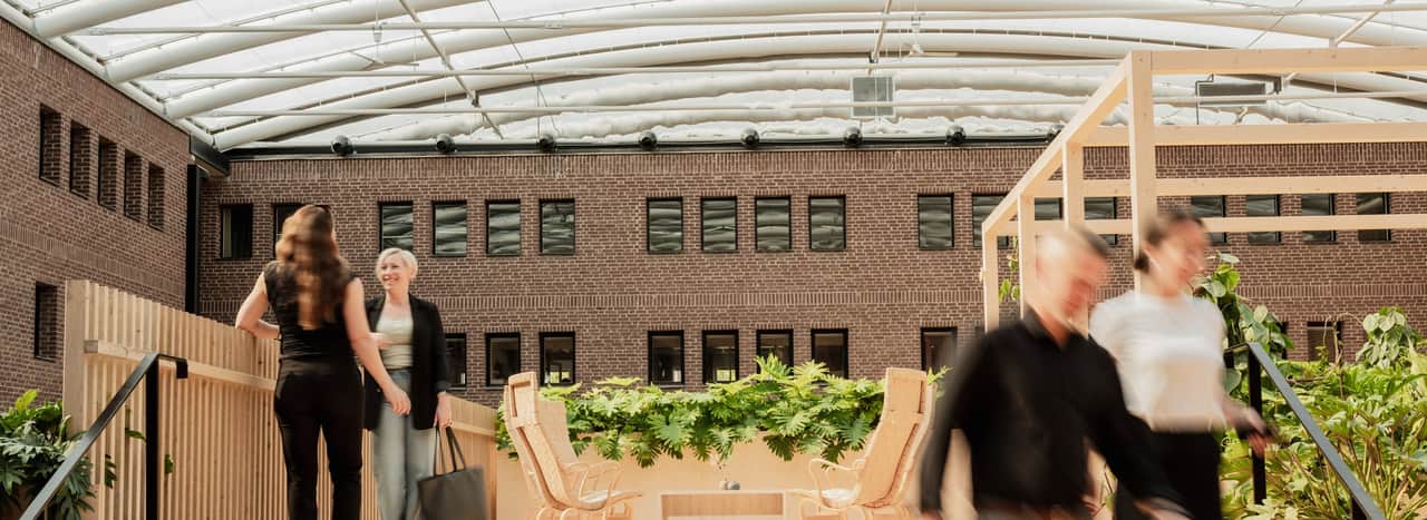 Coworking yta på innergården 