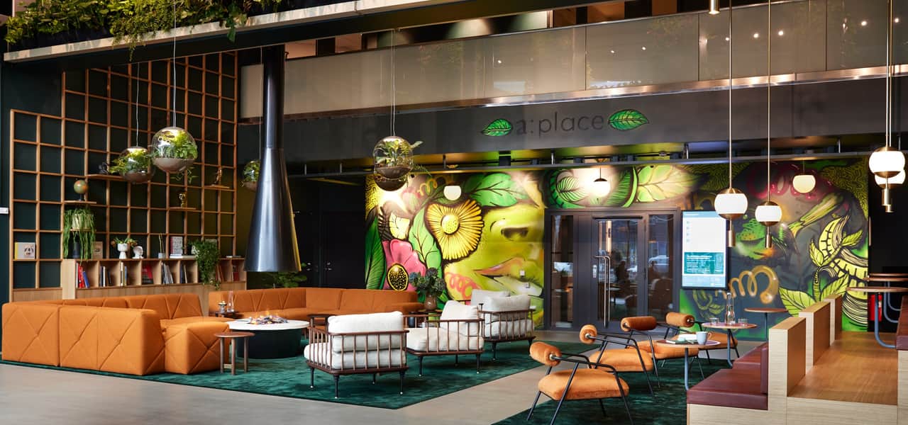 Miljöbild från lobbyn.