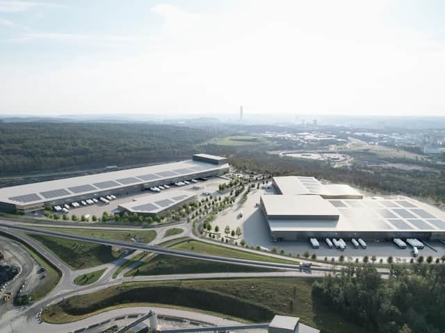 Drönarbild över Halvorsäng.