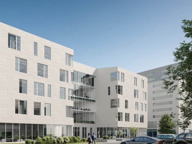 Visionsbild av fastigheten.