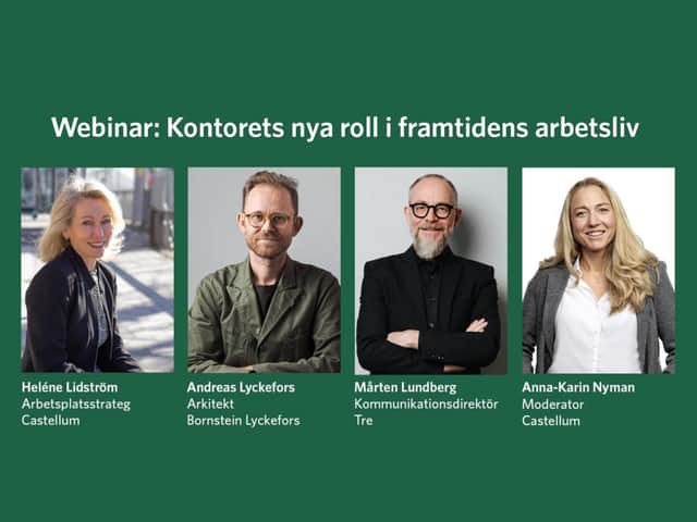 Kollage med talare från webinaret.