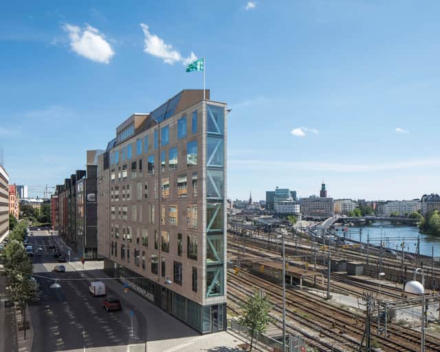 Exteriörbild av Castellums kontor i Stockholm.