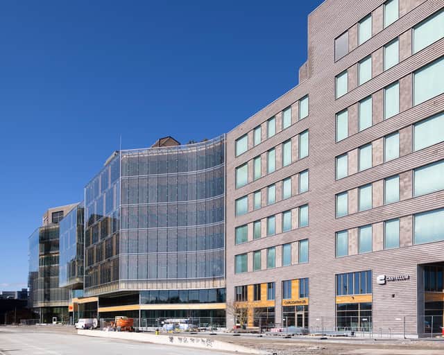 Visionsbild över torg i Malmö.