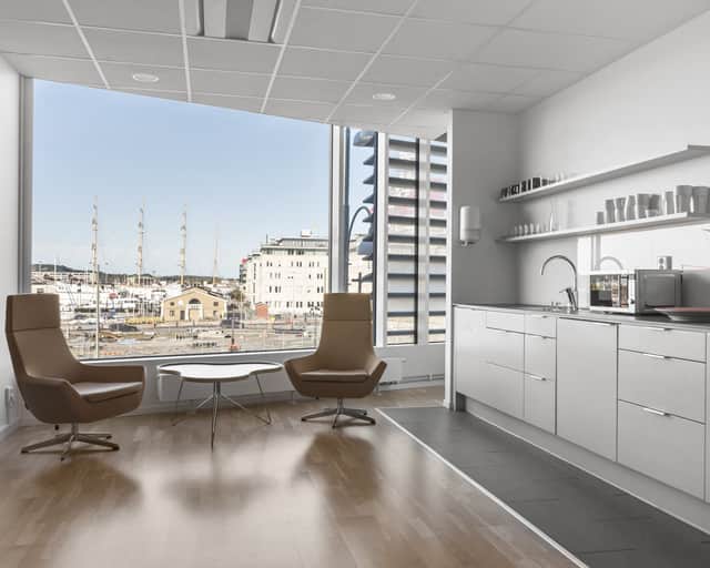 Kök med utsikt mot älven