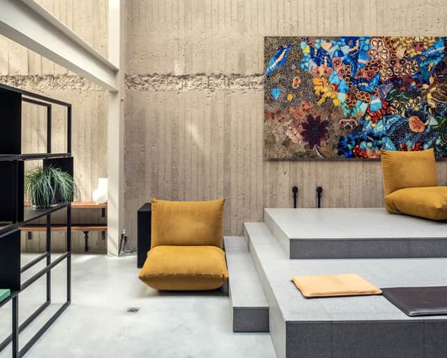 Interiörbild av loungeyta.