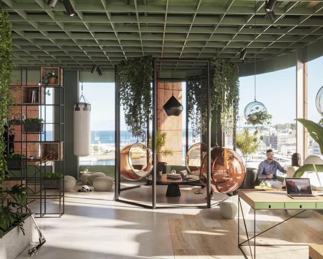 Visionsbild av interiör.