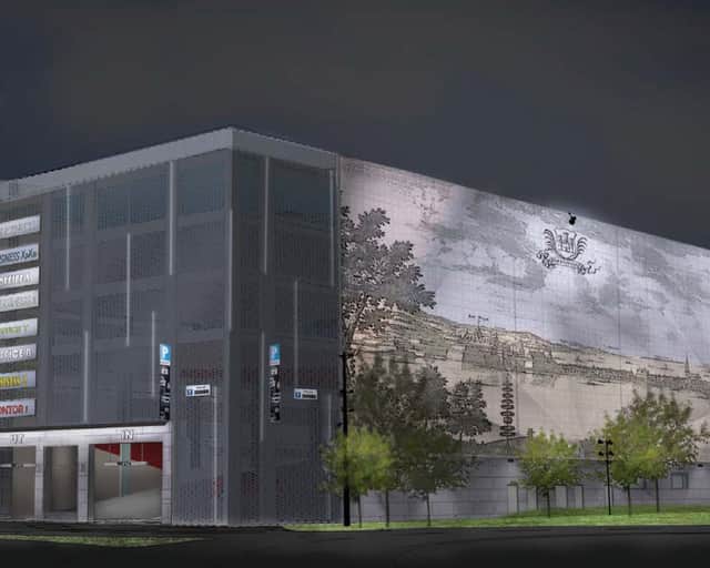 Visionsbild av fastighet.