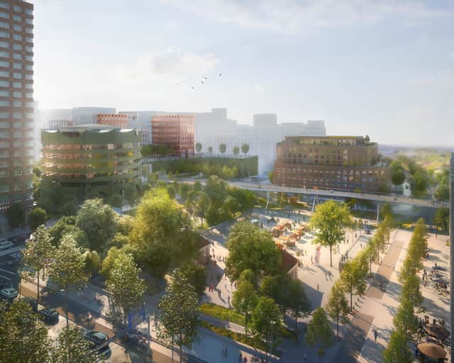 Visionsbild av området.