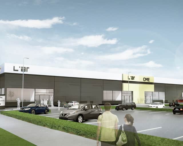 Visionsbild av fastigheten.