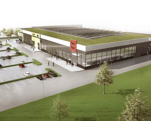 Visionsbild av fastigheten.