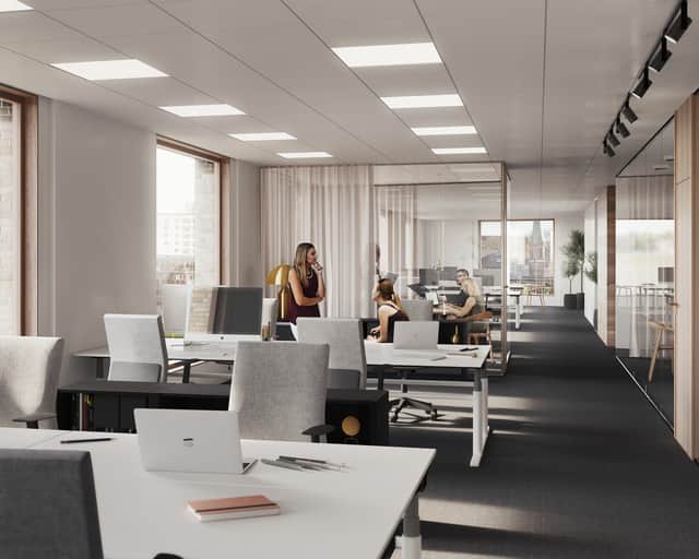 Visionsbild av kontor.