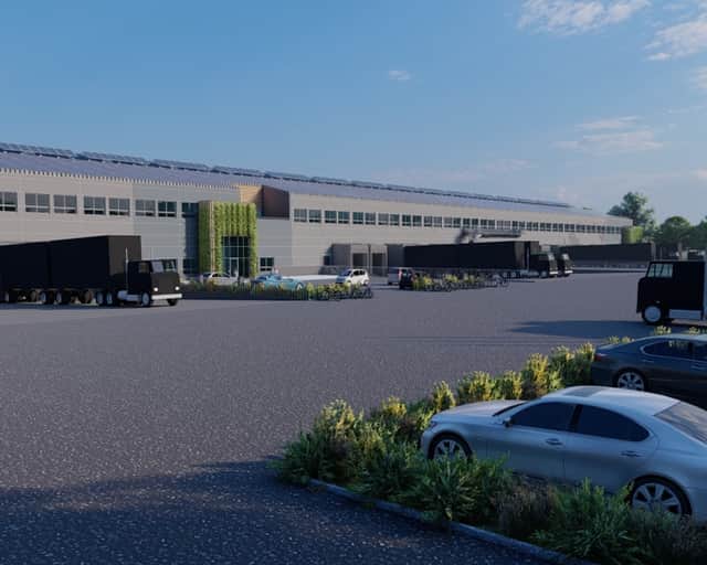 Visionsbild av fastigheten.