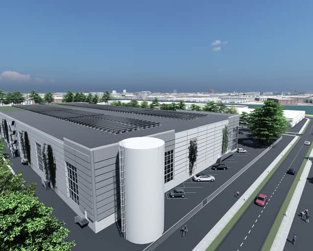 Visionsbild av fastigheten.