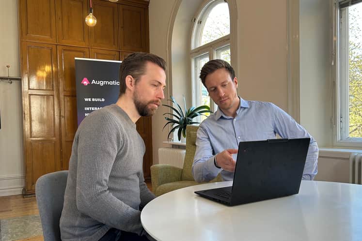 Alexander Nilsson och Jonathan Brantberg från Augmatica