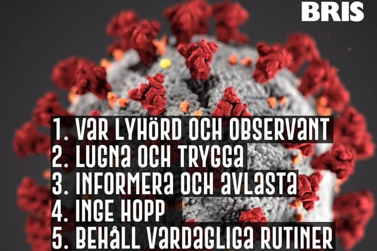 Illustration av coronaviruset.