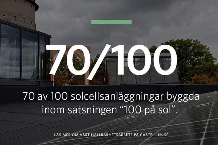 Tak med solpaneler.