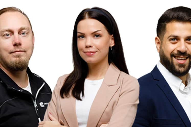 Bildkollage med de tre kollegorna.