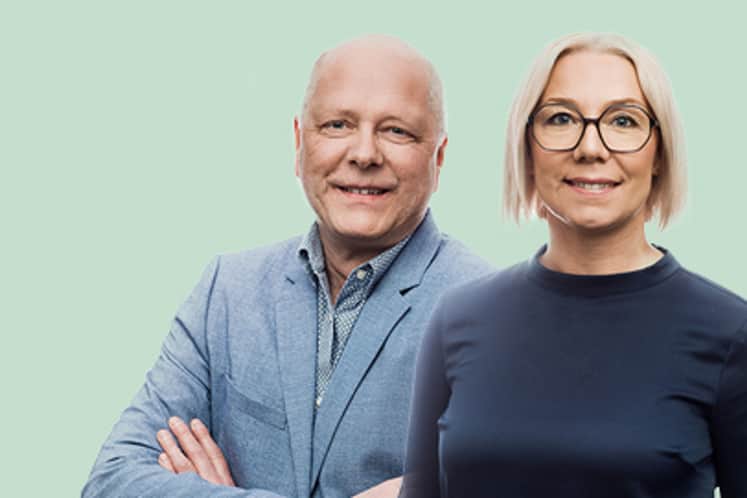 Porträtt av Roger och Anna.