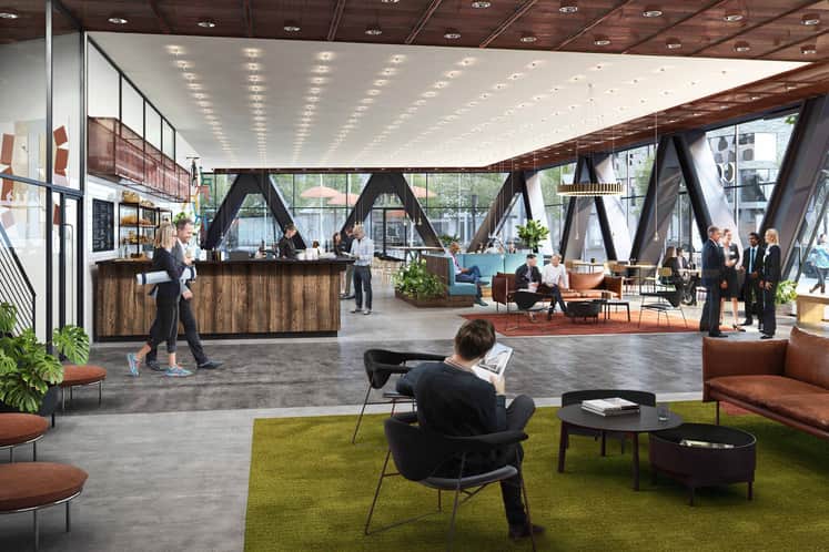 Visionsbild av kontor.