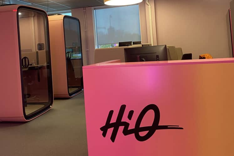 Receptionen i HiQs kontor.