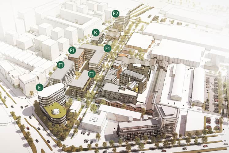 Illustrerad karta över Kopparlunden.