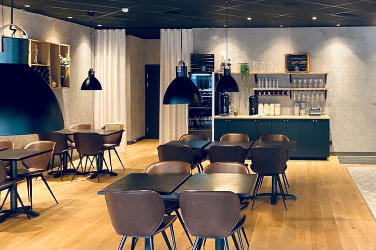 Interiörbild på matsalen.