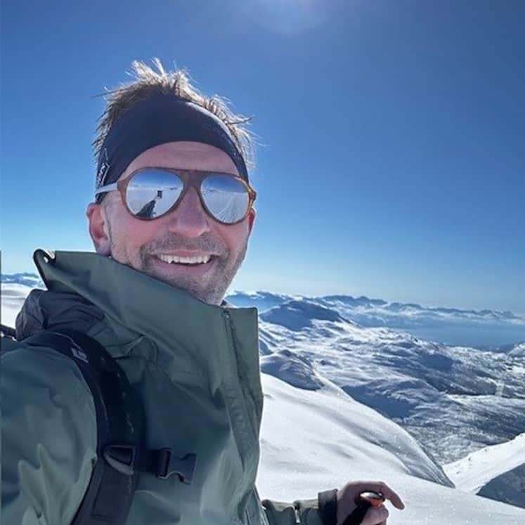 Bild över Martin uppe i fjällen