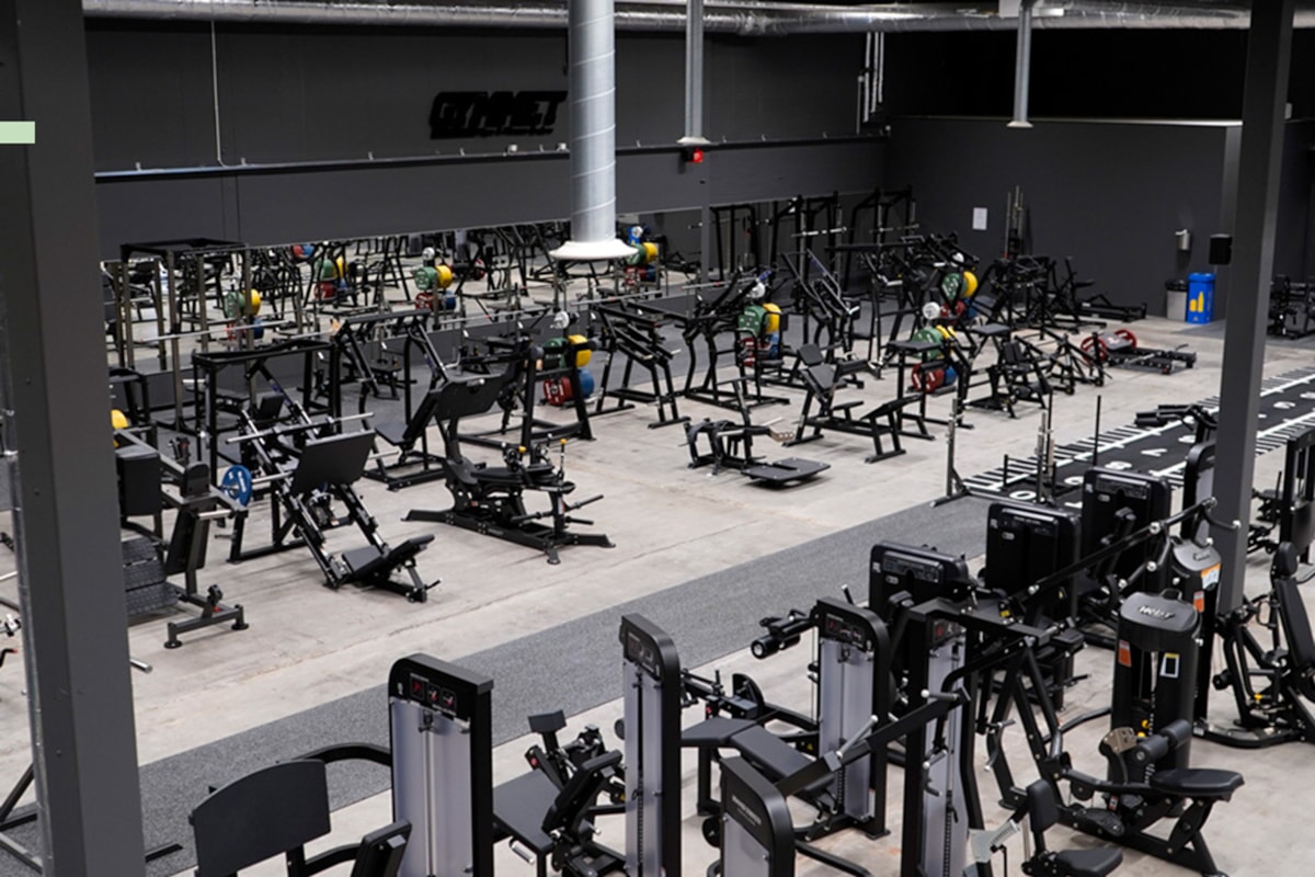 Interiörbild från gymmet.